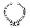 Hot Nose Ring Crystal Nose Hoop Nose Rings Body Piercing Jewelry Fake Septum Clicker Non Piercing Hanger Clip On Women Body Jewelry WCW713