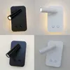 Topoch Interior Wall Sconce مصابيح متغيرة مزدوجة LED LED 6W مع ضوء القراءة القابلة للتعديل 3W لممر الممر بجانب السرير 100-240V