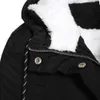 Черные хлопковые пальто женщины повседневная куртка с капюшоном пальто мода простая высокая улица Slim 2019 зима теплый сгущает основные топы женские