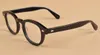 Óculos de qualidade superior quadro lente clara johnny depp óculos miopia óculos lemtosh homens mulheres miopia Rebite 1915 S M tamanho L com estojo