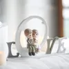 Miz Wedding Decoration Par Figure Cartoon Statue Decor Bride Brudgum Cake Topper Home Accessories Gift Box T200703209R