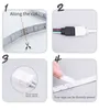 RGB LED Strip Light 5M 10M Waterproof RGB Adhesive Tape DC12V Ribbon Music LED Strip Flexible Stripe Lamp