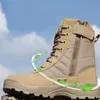 Mężczyźni Desert Tactical Wojskowe Buty Męskie Pracy Safty Buty Armia Boot Zapatos Kostki Lace-Up Combat Boots