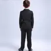 패션 4pcs 유아 소년 공식적인 어린이 턱시도 웨딩 파티 정장 흑인 소년 정장 (재킷+바지+조끼+나비 넥타이)