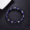 New Popular estilo handmade étnica colorida Homens Mulheres Hematita pedra pulseira de contas pulseiras moda jóias