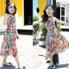 2020 Helt nya flickklänningar Böhmen Barnklänningar Girls Summer Floral Party Dresses Teenage Girls Clothing för 6 8 12 år Y26877385