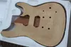 Factory Electric Guitar Kit (Delar) Med Flam Maple Top, Mahogany Body and Neck, Rosewood Fretboard, erbjuder skräddarsydda