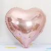 18" Foil Balloon Gradient Color Foil Balloon Rainbow Love Form Balloons Five-pointed Star Round Aluminum Balloons Wedding Party Decoration