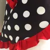 Kök matlagning förkläde retro söt smörpål polka dot bomull förkläde fick spets damer kök servitör koreanska prinsessan overaller5107981