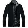 Fashion-Mens Soft Woollen Knit Zip Up Funnel Neck Jacket Cardigan Jumper Sweater Top