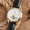 2019 NYA Fashion Mens Leather Strap Automatic Wrist Watch207k
