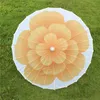 Chinese Colored Cloth Umbrella with Wood Handle Colorful Jasmine Bloom Flower Dance Parasol Wedding Props