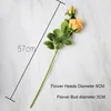 Decoração Flor 5pcs / Lot búlgara Vintage Rose Artificial Início Acessórios Flower Wedding Recados Silk Flower Wreath Rosas