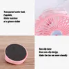 Ventiladores portátiles de mano con rociador de agua USB recargable con soporte de escritorio Ventilador de humidificación de aire para verano al aire libre con caja al por menor