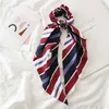 2020 ins streep haar scrunchies boog kinderen accessoires haarbanden banden scrunchie paardenstaart houder rubber touw decoratie lange boogstreamer