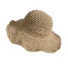 Zomer HOILDAD VLOPPY STOM HAT DRAMES DAMES BRIME HATS STRAND Vouwbare stro Sun hoed Zon Cap Gift7562606