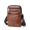 Retro Mens Bag Man Messenger Bag Genuine Leather Small Vintage Crossbody Bags For Men Male Shoulder Bolsa1