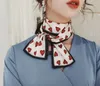 2019 Vintage Wavelet Point Mały szalik dla kobiet 100 cm Leadkerchief Długie paski uroczych streamerów2304679