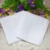 Party 34cm 100% Cotton Male Table Satin Handkerchief Towboats Square Handkerchief Whitest 34cm Men Christmas Gift EEA470