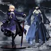 Fate Zero Alter geschwärzter Säbel, Saba COS-Kleidung, Lolita-Rock, Cosplay-Kostüm, inklusive Oberteil, Schal, Rock, Ärmel, Schleife, Stiefel und Perücke