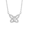 Роскошное ожерелье-кулон SONA с камнем 2 карата в форме бабочки, ожерелье из стерлингового серебра 925 пробы, уникальные свадебные ювелирные изделия с цепочкой 45 см255x