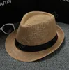 40 couleurs choisir hommes femmes doux Fedora Panama chapeaux coton/lin chapeaux de paille en plein air Stingy Brim chapeaux printemps été plage chapeau de soleil