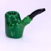 82G Glass Sherlock Pipe Fashion Hand Pipes Blanda färger Glasrör Tobaksrör Små bubblare för 5918130