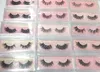 Mink Lashes 3D Mink Eyelashes 100% Cruelty Natural Lash Handgjorda Återanvändbara naturliga ögonfransar Populära lösögonfransar Makeup E-serien