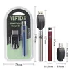 MOQ 5PCS Vertex 350 mAh 510 gänga VV Förvärmning patron batteri Preheat Blister Pack Kit Manual Evod HGB Variable Voltage vape pen