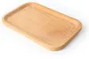 30 sztuk / partia Solidne drewniane drewno prostokątne obiadowe płyta Western Food Prostokątne Okrągłe rogi przekąski Desery Saling Taca