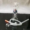 Variété de motifs Les accessoires pour bongs en verre pour narguilé ne contiennent pas d'électronique, les pipes à fumer en verre colorées