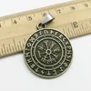 10pcs retro Viking Pirate Odin Rune Compass Charms Wisidant Jewelry DIY na naszyjnik 3530 mm czarny brąz1320695