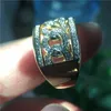 2019 мода хип-хоп кольцо стерлингового серебра 925 проложить установка Алмаз годовщины партии кольцо для женщин мужчины рок ювелирные изделия