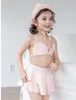 Sommar baby flickor badkläder mode skal strandkläder barn baddräkter baddräkter koreanska mode barn bikinis simning c5003