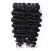 Deep Wave Brazilian Virgin Hair Weave Bundles Curly Peruvian Mongolian Malaysian Indian Human Extensions 3pcs/Lot