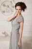 Custom Made Mother's Dresses New Sexy Strapless Free Jacket Lace Beaded Short Sleeves Chiffon Mother of The Bride Dresses