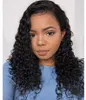 Invisible Lace Front Wigs Human Hair HD Transparent Wig 130% Denisty Pre-Plucked curly for Black Women 130%density DIVA1