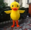 2019 fantasia de mascote de pato amarelo quente de alta qualidade tamanho adulto