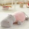 Dorimytrader Nouveau énorme jouet en peluche Hippo Critoon Hippo de 135 cm