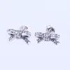 Söta små Bow Stud Earrings Retail Box Set High Quality 925 Sterling Silver Women Girls Cz Diamond Gift Earring4318215