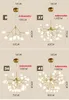 Led moderne firefly kroonluchter licht stijlvolle boom tak kroonluchter lamp decoratieve plafond kroonlies opknoping led-verlichting