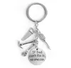 New Fashion Jewelry If Dad Can't Fix it No One CanTools Saw, hammer, wrench, screwdriver Keychain Jewelry Father's day Gift 400