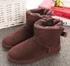 Women Bailey 1 Bows Snow Boots Australia Style Waterproof Cow Suede Leather Winter Lady Outdoor Brand Ivg SizeEUR35-42
