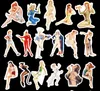 100 PCS Retro Poster Seksi Kız Çıkartmaları Dizüstü Motosiklet Kaykay Doodle DIY Poster Lady Sticker Ev Dekor Stil Etiket Toys5892568