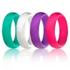 10pcs Silicone Wedding Ring for Women, Thin and Stackable Durable Rubber Safe Band for Love, Couple, Souvenir ,Outdoor Active Exercise Style