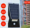 Nova lâmpada de parede de indução solar do corpo LEVOU luz do jardim solar 2000 mAh luz do gramado LEVOU luz de rua