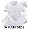 Męskie Koszulki Sinicyzm Sklep Dadowy Loading Casual Ment-Shirt Streewear Chiński Styl Tang Ubrania Męskie Tshirt Bawełniana Pościel Męska Klamra1