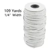 Snelle levering 109 yards lengte diy gevlochten elastische band koord gebreide band naaien 6mm wijd