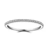 Charming Female ring Real 925 Sterling silver Pave 5A Cz Stone Statement wedding band rings for women Party Jewelry