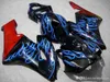 Brand new Fairings for Honda CBR1000RR 04 05 black blue flames Original mold fairing kit CBR 1000 RR 2004 2005 FF25